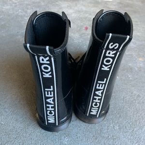 Michael kors black combat boots